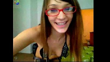 Geeky Teen Teases on Cam and gets freaky